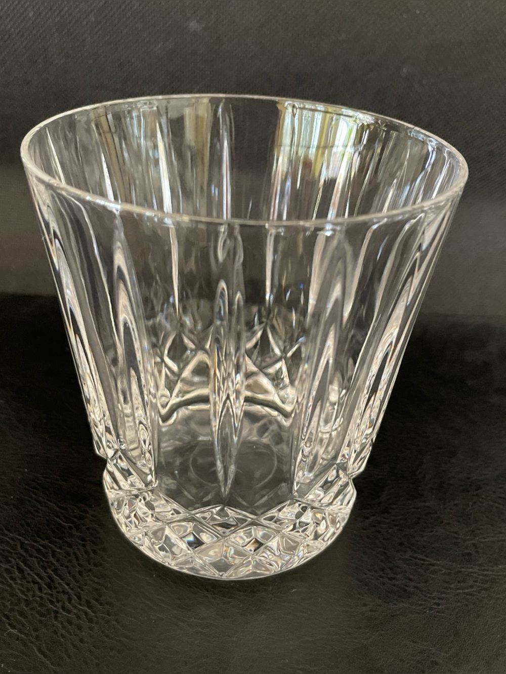 Wedgwood Double Old Fashioned WWC4 Pattern Diamond Cut Glass 3 7/8”